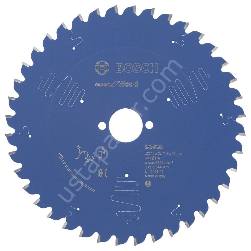 Bosch - Expert Serisi Ahşap için Daire Testere Bıçağı 216*30 mm 40 Diş 2608644079