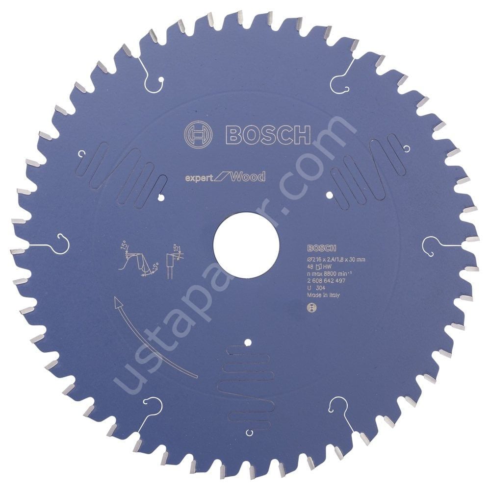 Bosch - Expert Serisi Ahşap için Daire Testere Bıçağı 216*30 mm 48 Diş 2608642497