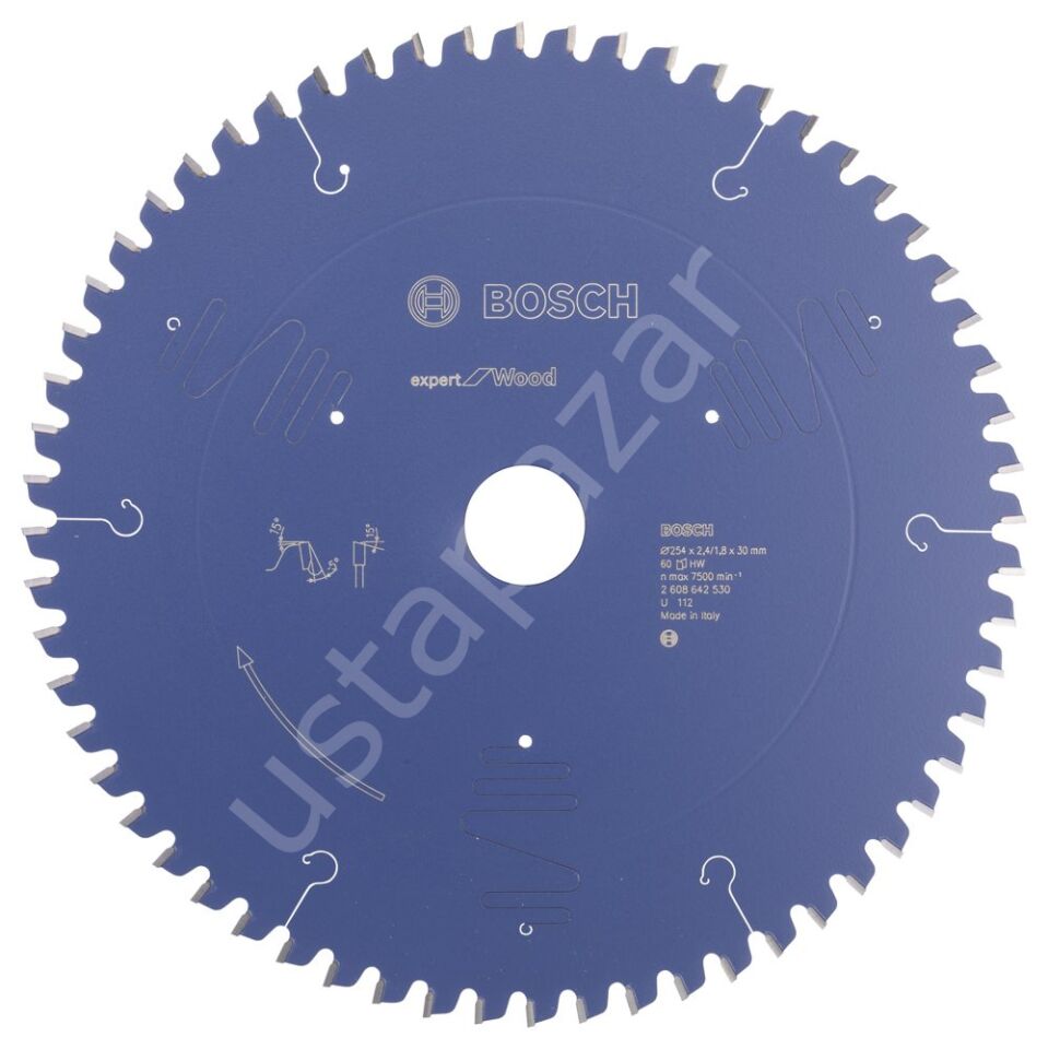 Bosch - Expert Serisi Ahşap için Daire Testere Bıçağı 254*30 mm 60 Diş 2608642530