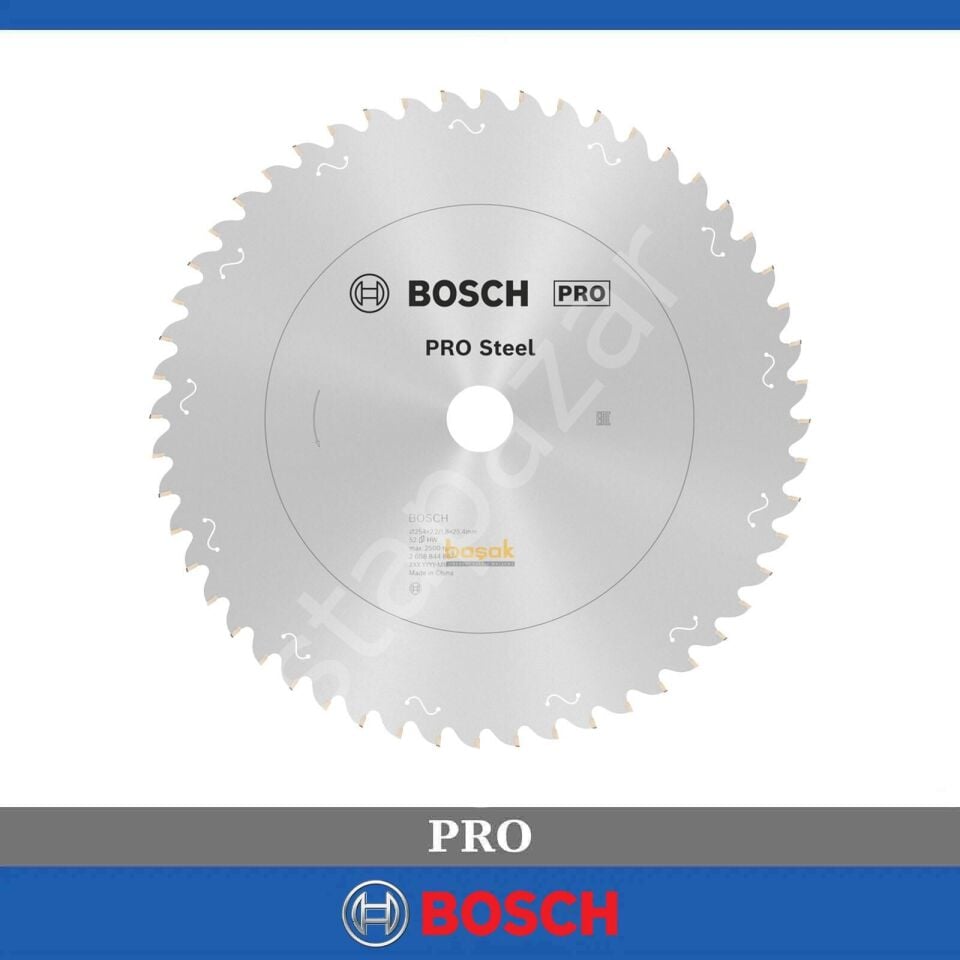 Bosch PRO Steel Daire Testere Bıç. 254*25,40 mm 52D