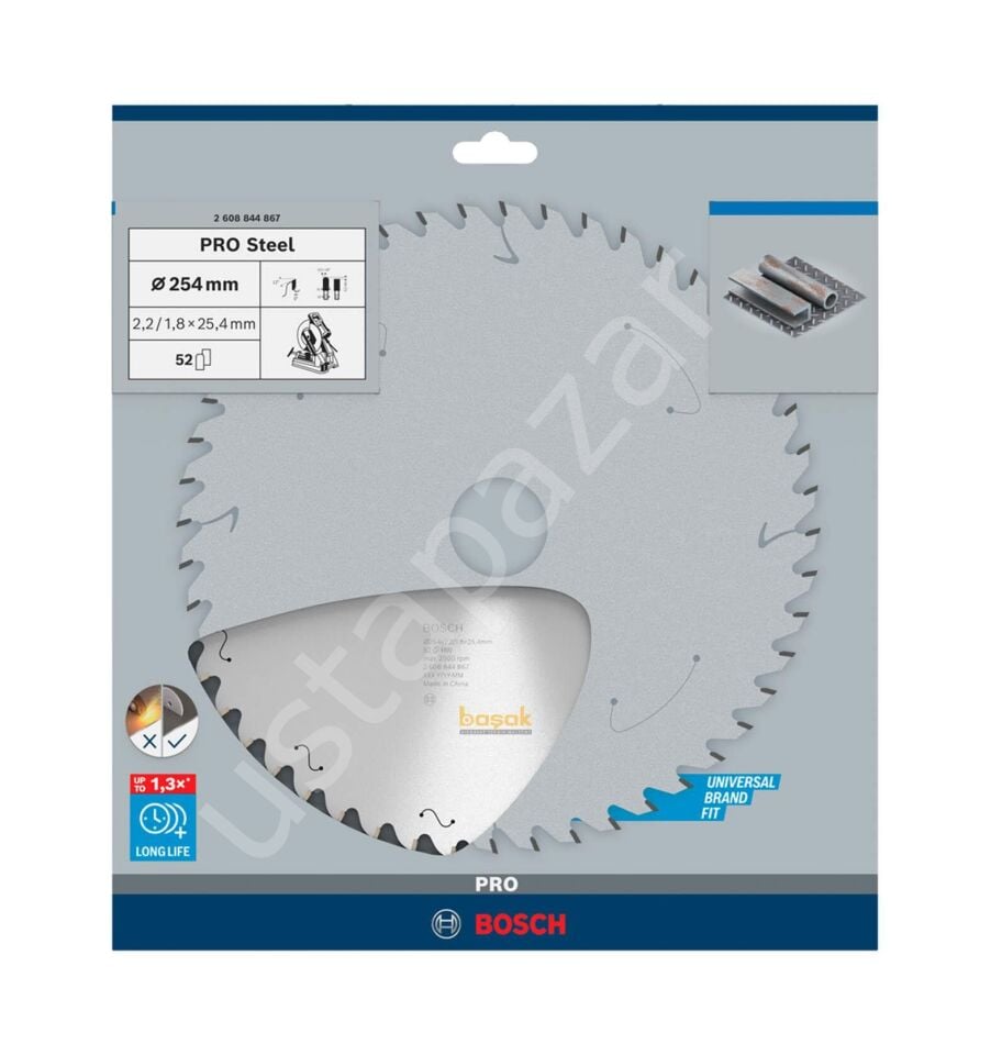 Bosch PRO Steel Daire Testere Bıç. 254*25,40 mm 52D