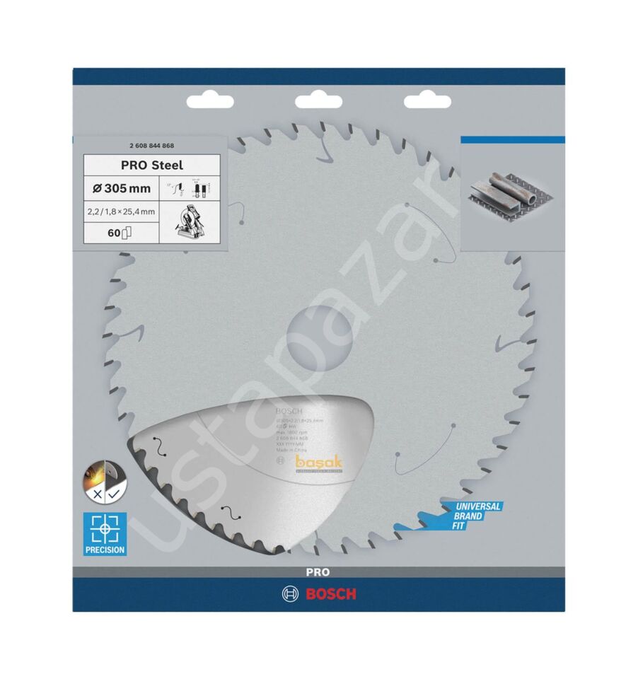 Bosch PRO Steel Daire Testere Bıç. 305*25,40 mm 60D