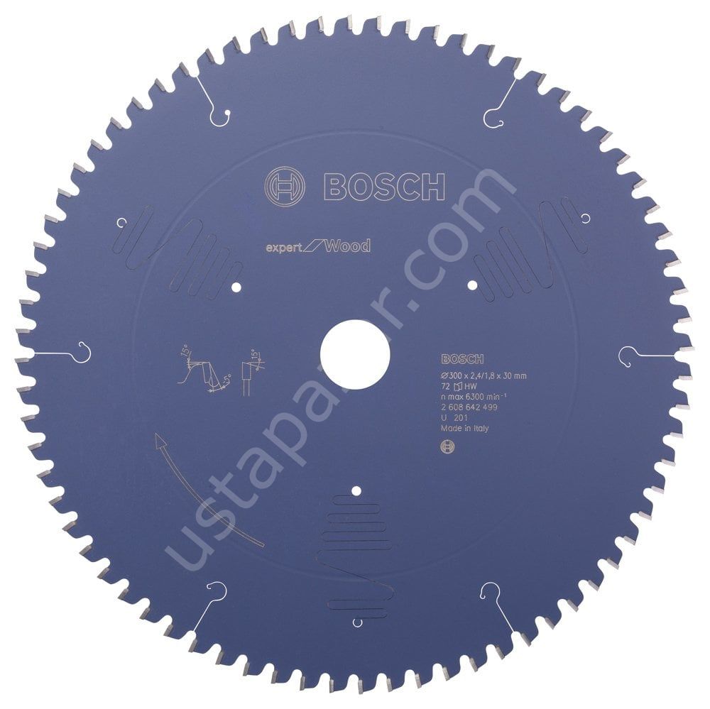 Bosch - Expert Serisi Ahşap için Daire Testere Bıçağı 300*30 mm 72 Diş 2608642499