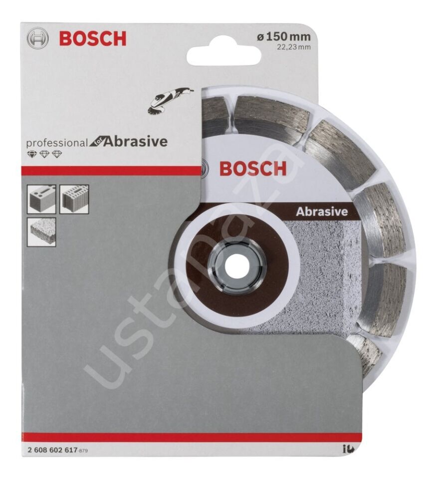 Bosch - Standard Seri Aşındırıcı Malzemeler İçin Elmas Kesme Diski 150 mm 2608602617