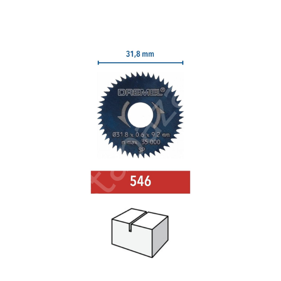DREMEL® Yarık/Çapraz Kesim Bıçağı 31,8 mm (546) 26150546JB