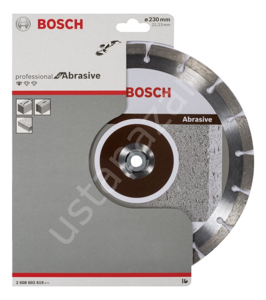 Bosch - Standard Seri Aşındırıcı Malzemeler İçin Elmas Kesme Diski 230 mm 2608602619