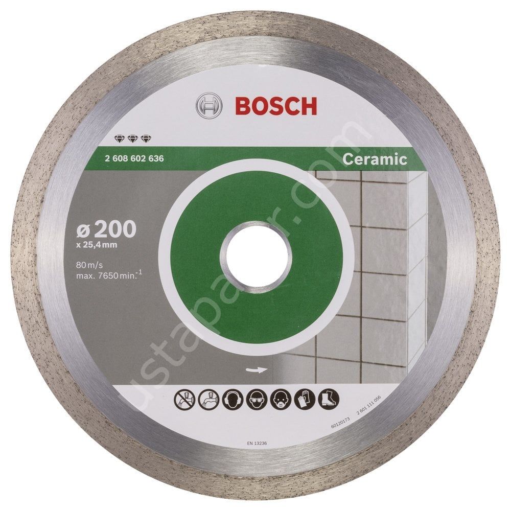 Bosch - Best Serisi Seramik İçin Elmas Kesme Diski 200 mm 2608602636