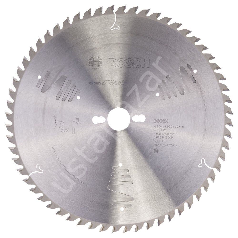Bosch - Expert Serisi Ahşap için Daire Testere Bıçağı 300*30 mm 60 Diş 2608642509