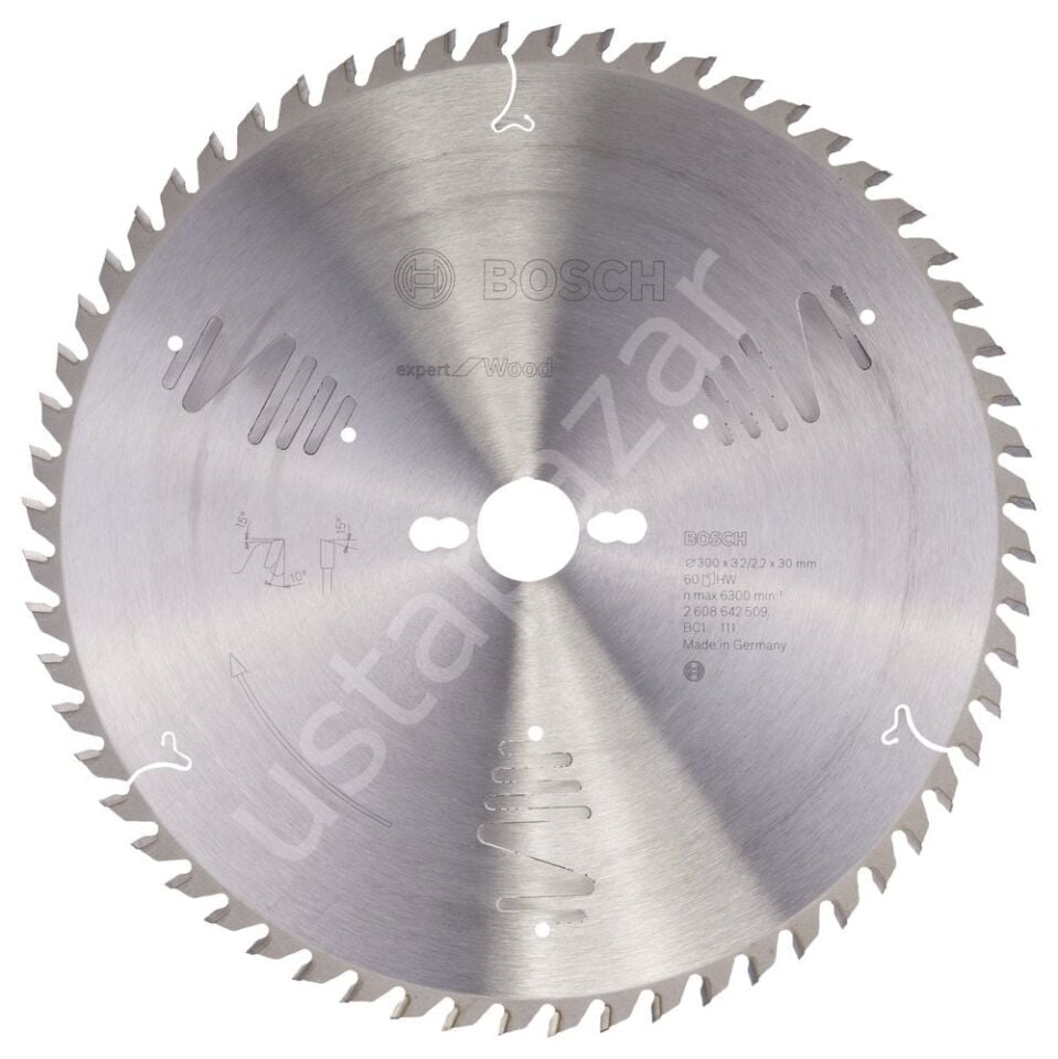 Bosch - Expert Serisi Ahşap için Daire Testere Bıçağı 300*30 mm 60 Diş 2608642509