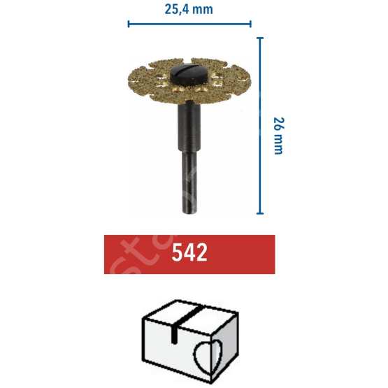 DREMEL® Kesme/Şekillendirme Diski 25,4 mm (542) 2615054265