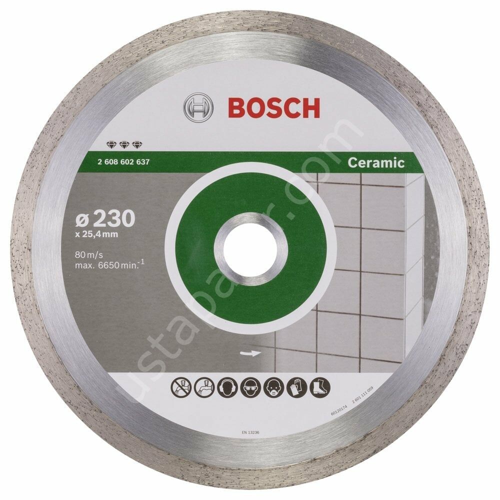 Bosch - Best Serisi Seramik İçin Elmas Kesme Diski 230 mm 2608602637