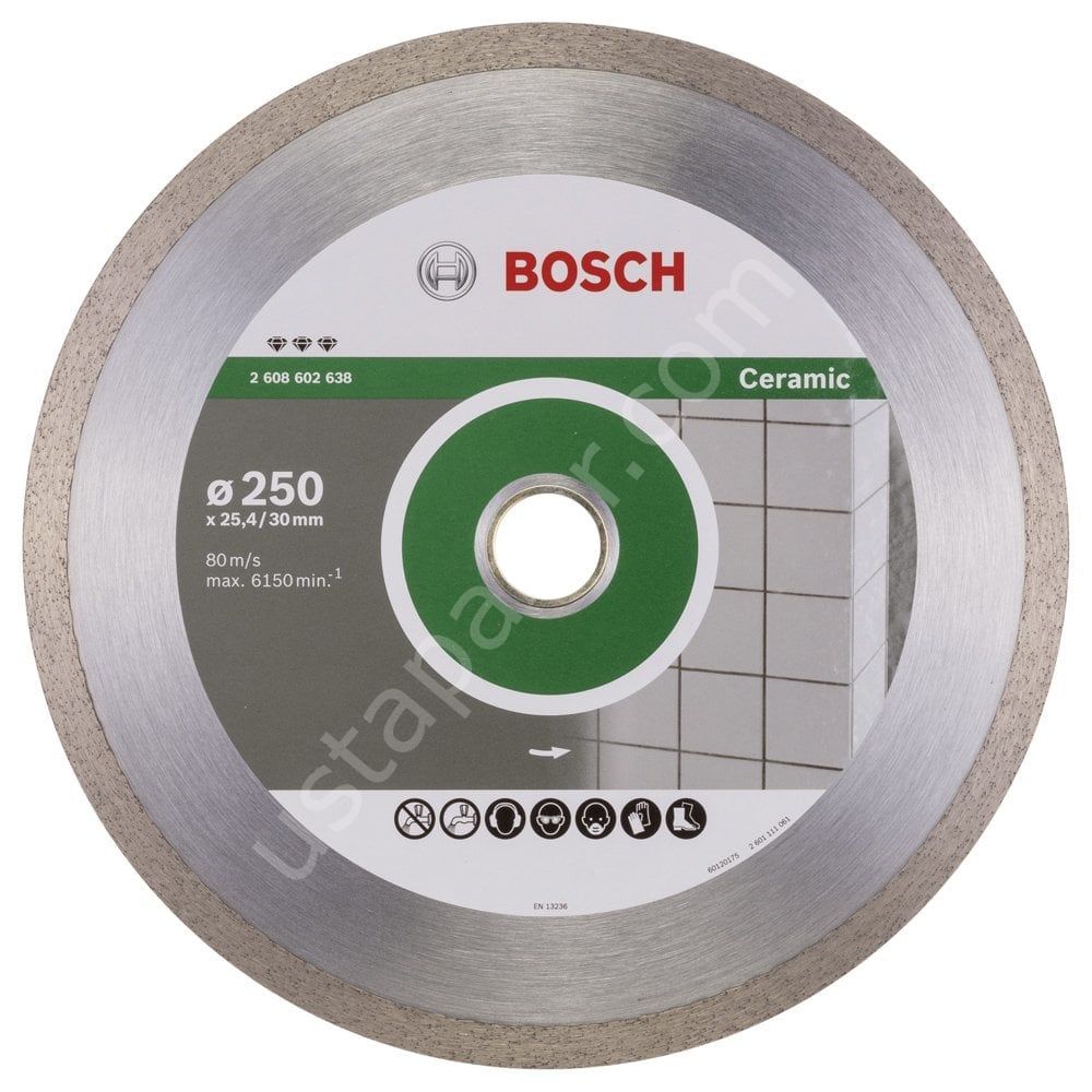 Bosch - Best Serisi Seramik İçin Elmas Kesme Diski 250 mm 2608602638