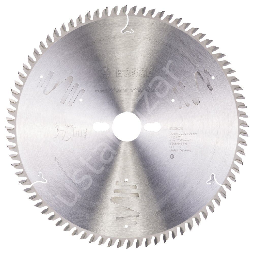 Bosch - Expert Serisi Lamine Panel için Daire Testere Bıçağı 250*30 mm 80 Diş 2608642516