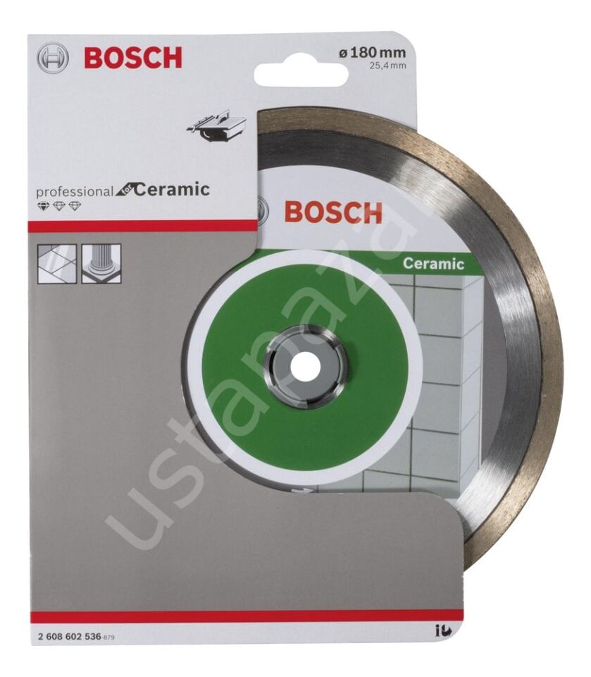 Bosch - Standard Seri Seramik İçin Elmas Kesme Diski 180 mm 2608602536