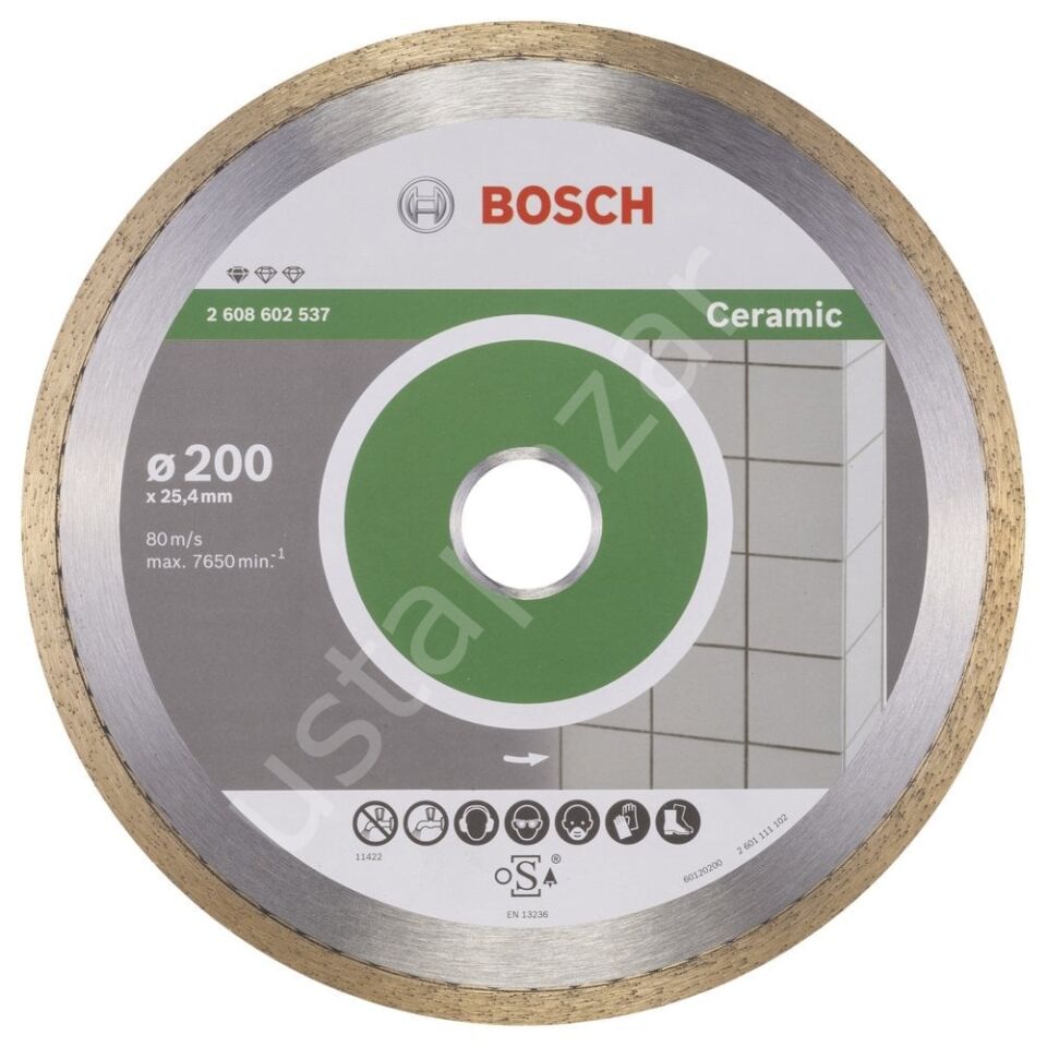 Bosch - Standard Seri Seramik İçin Elmas Kesme Diski 200 mm 2608602537
