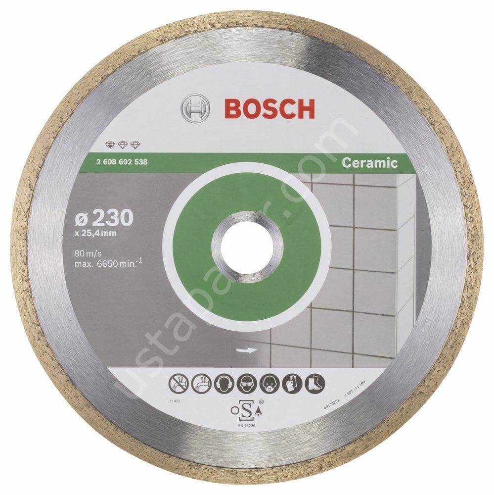 Bosch - Standard Seri Seramik İçin Elmas Kesme Diski 230 mm 2608602538