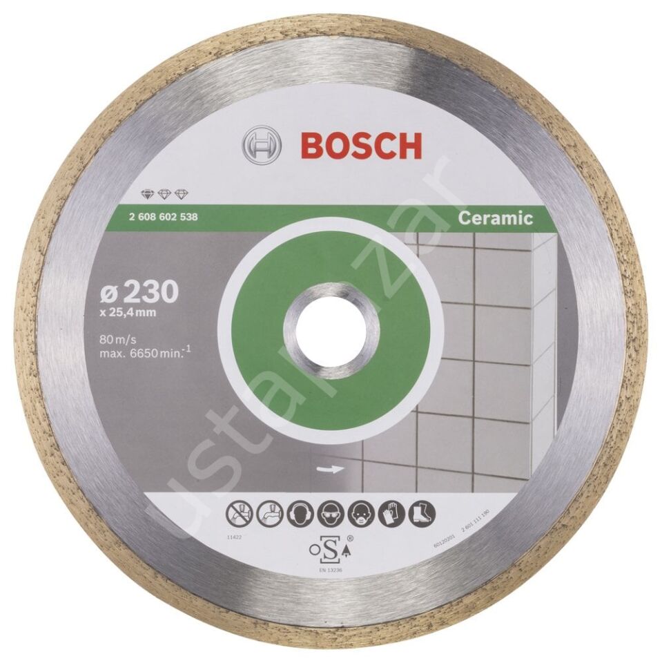 Bosch - Standard Seri Seramik İçin Elmas Kesme Diski 230 mm 2608602538