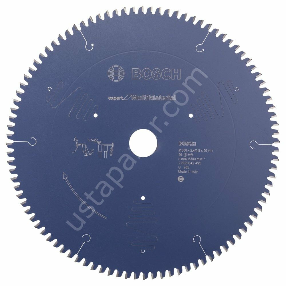 Bosch - Expert Serisi Çoklu Malzeme için Daire Testere Bıçağı 300*30 mm 96 Diş 2608642495