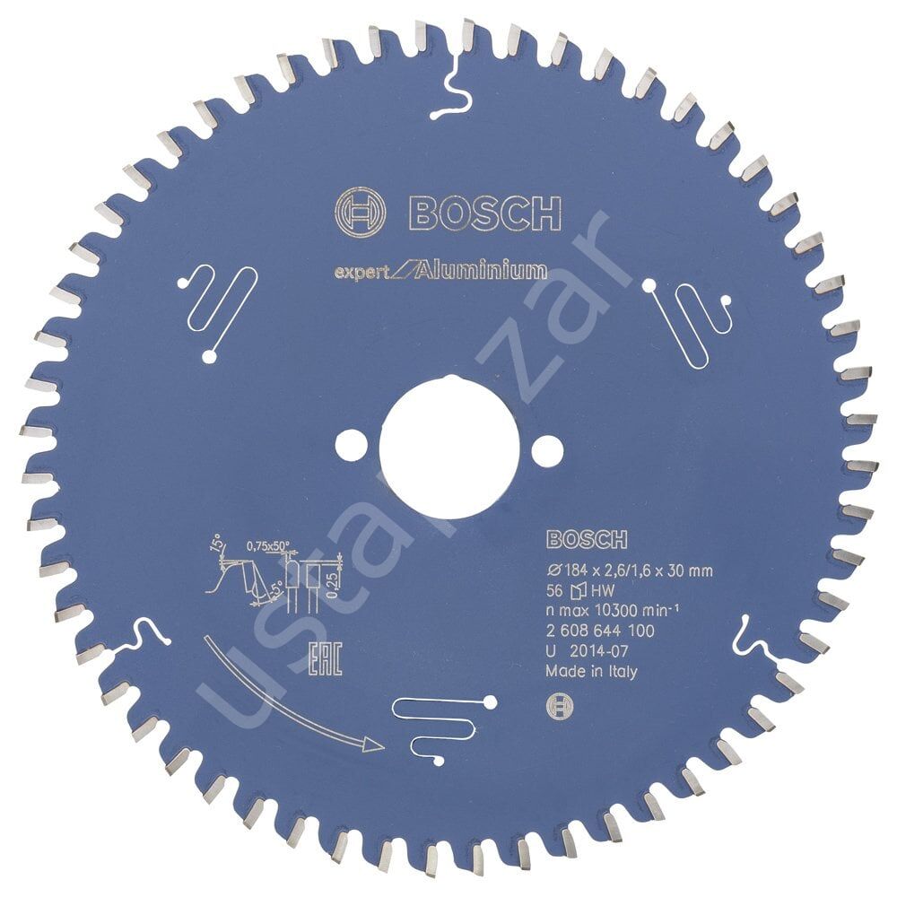 Bosch - Expert Serisi Alüminyum için Daire Testere Bıçağı 184*30 mm 56 Diş 2608644100