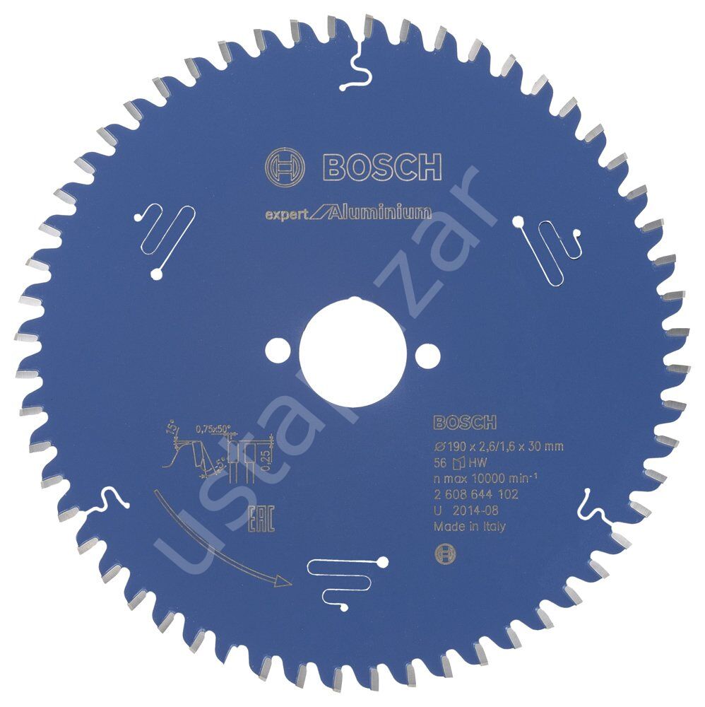Bosch - Expert Serisi Alüminyum için Daire Testere Bıçağı 190*30 mm 56 Diş 2608644102