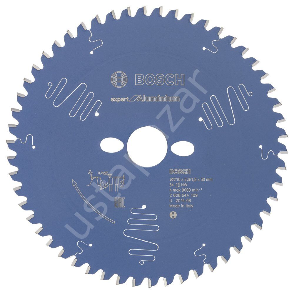 Bosch - Expert Serisi Alüminyum için Daire Testere Bıçağı 210*30 mm 54 Diş 2608644109
