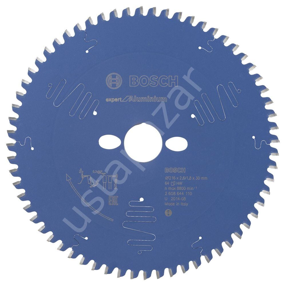 Bosch - Expert Serisi Alüminyum için Daire Testere Bıçağı 216*30 mm 64 Diş 2608644110