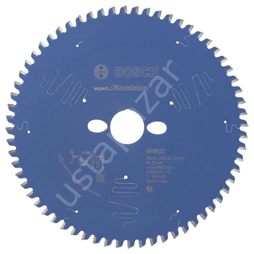 Bosch - Expert Serisi Alüminyum için Daire Testere Bıçağı 216*30 mm 64 Diş 2608644110