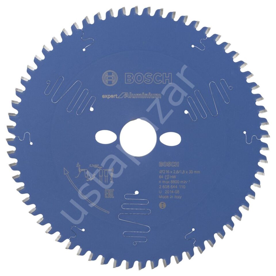 Bosch - Expert Serisi Alüminyum için Daire Testere Bıçağı 216*30 mm 64 Diş 2608644110