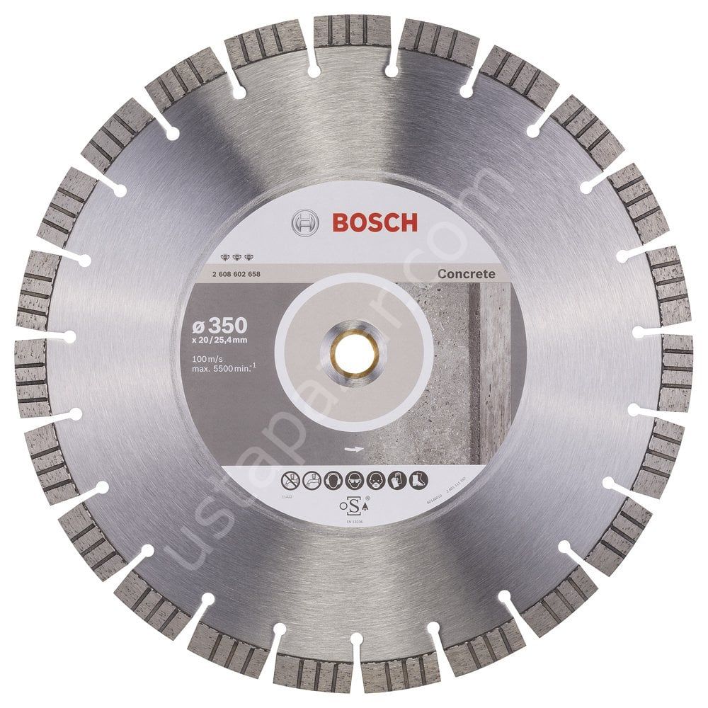 Bosch - Best Serisi Beton İçin Elmas Kesme Diski 350 mm 2608602658