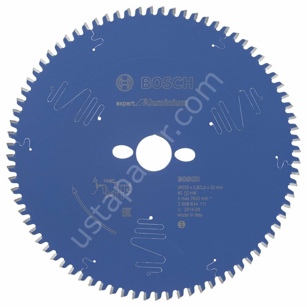 Bosch - Expert Serisi Alüminyum için Daire Testere Bıçağı 250*30 mm 80 Diş 2608644111