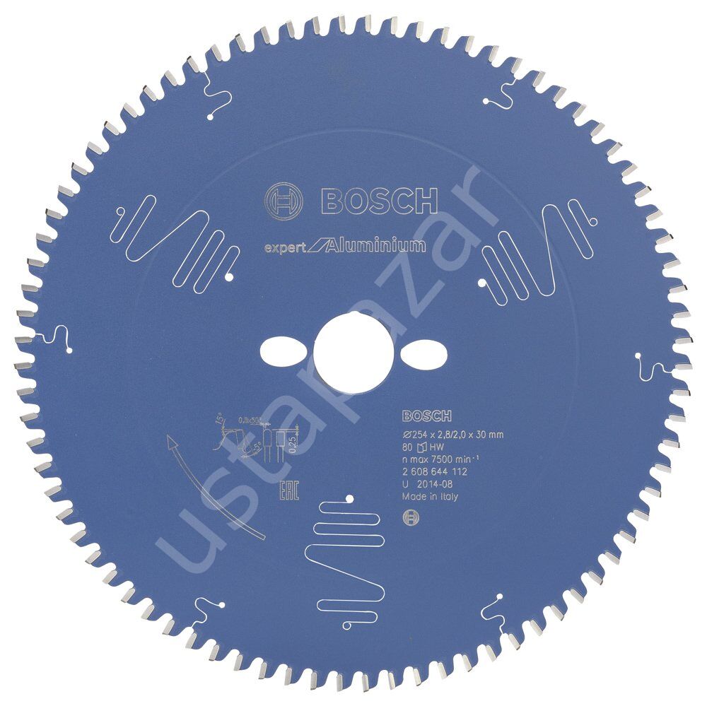Bosch - Expert Serisi Alüminyum için Daire Testere Bıçağı 254*30 mm 80 Diş 2608644112