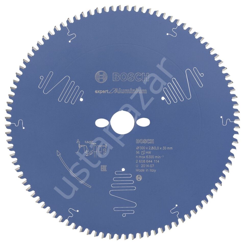 Bosch - Expert Serisi Alüminyum için Daire Testere Bıçağı 300*30 mm 96 Diş 2608644114