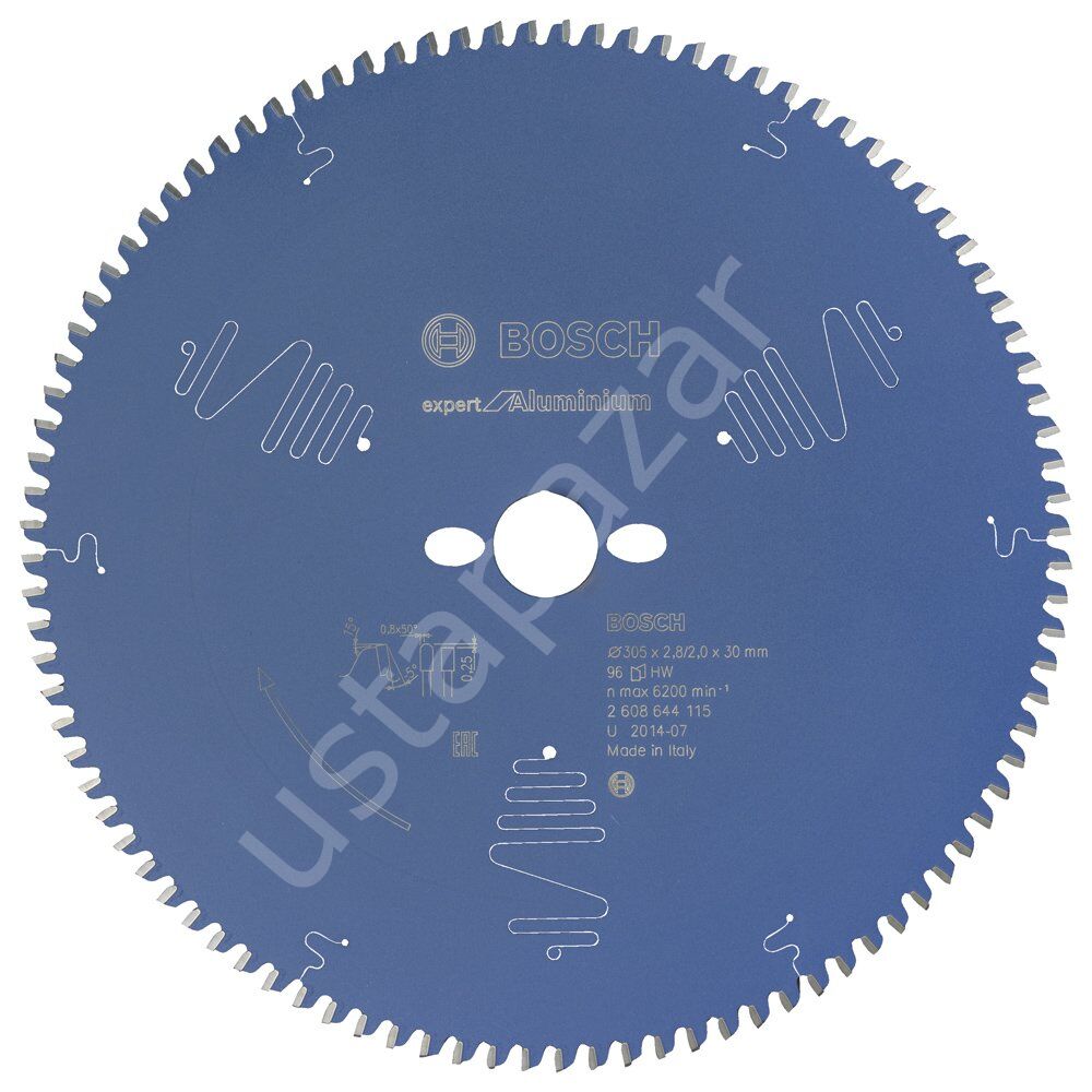 Bosch - Expert Serisi Alüminyum için Daire Testere Bıçağı 305*30 mm 96 Diş 2608644115