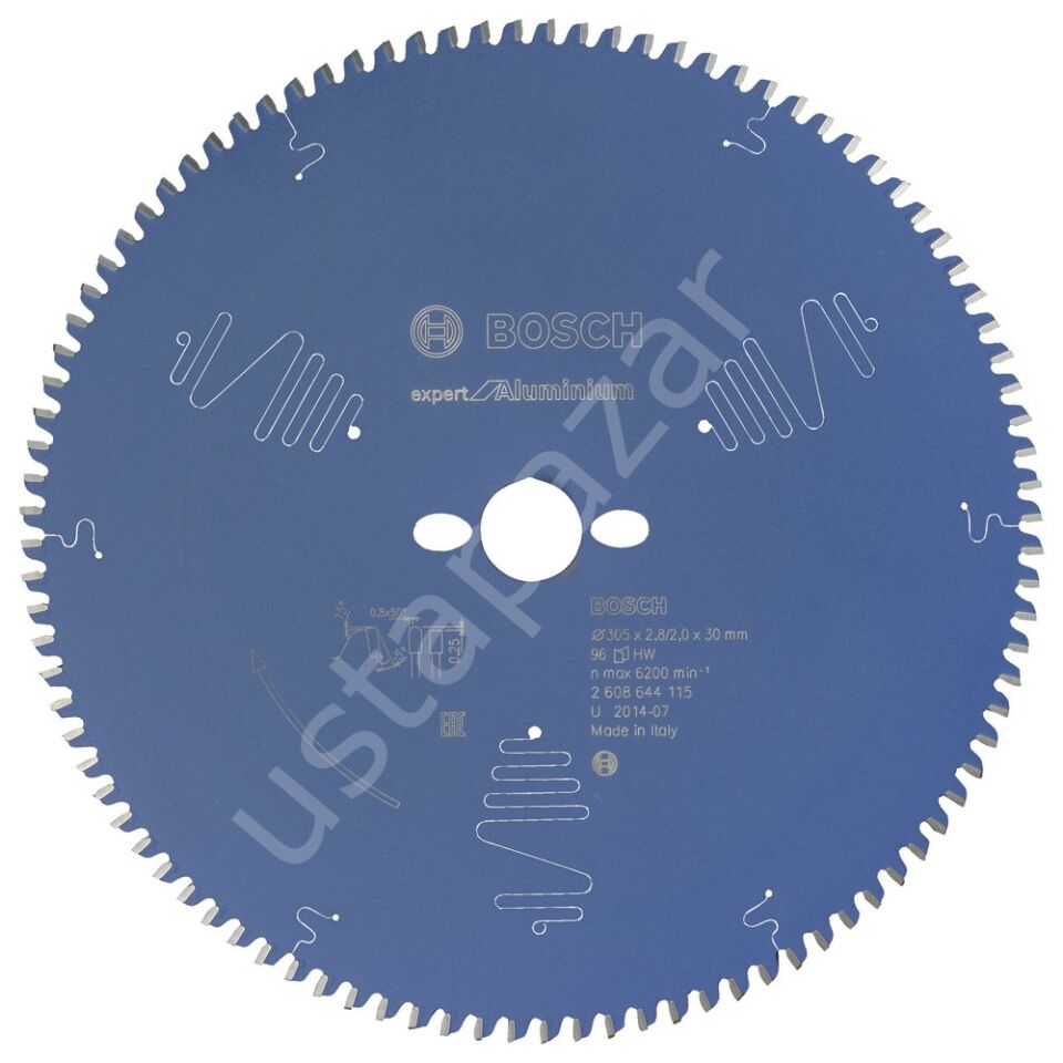 Bosch - Expert Serisi Alüminyum için Daire Testere Bıçağı 305*30 mm 96 Diş 2608644115