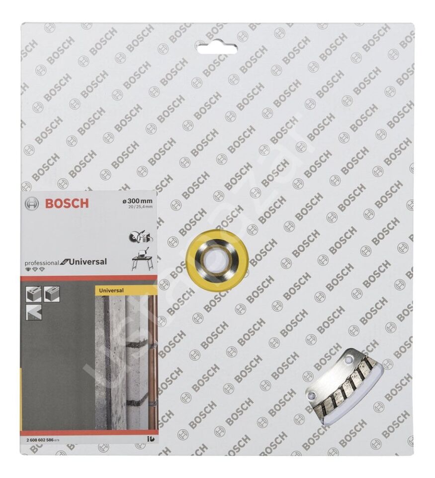 Bosch - Standard Seri Genel Yapı Malzemeleri İçin Turbo Segman Elmas Kesme Diski 300 mm 2608602586