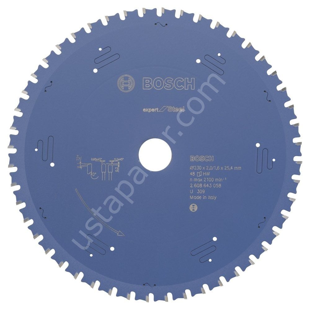 Bosch - Expert Serisi Metal için Daire Testere Bıçağı 235*25,40 mm 48 Diş 2608643058