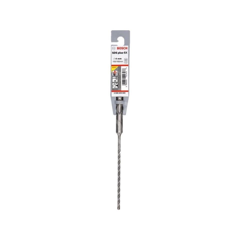 - Sds-Plus-5x Serisi Kırıcı Delici Matkap Ucu 4*160 mm