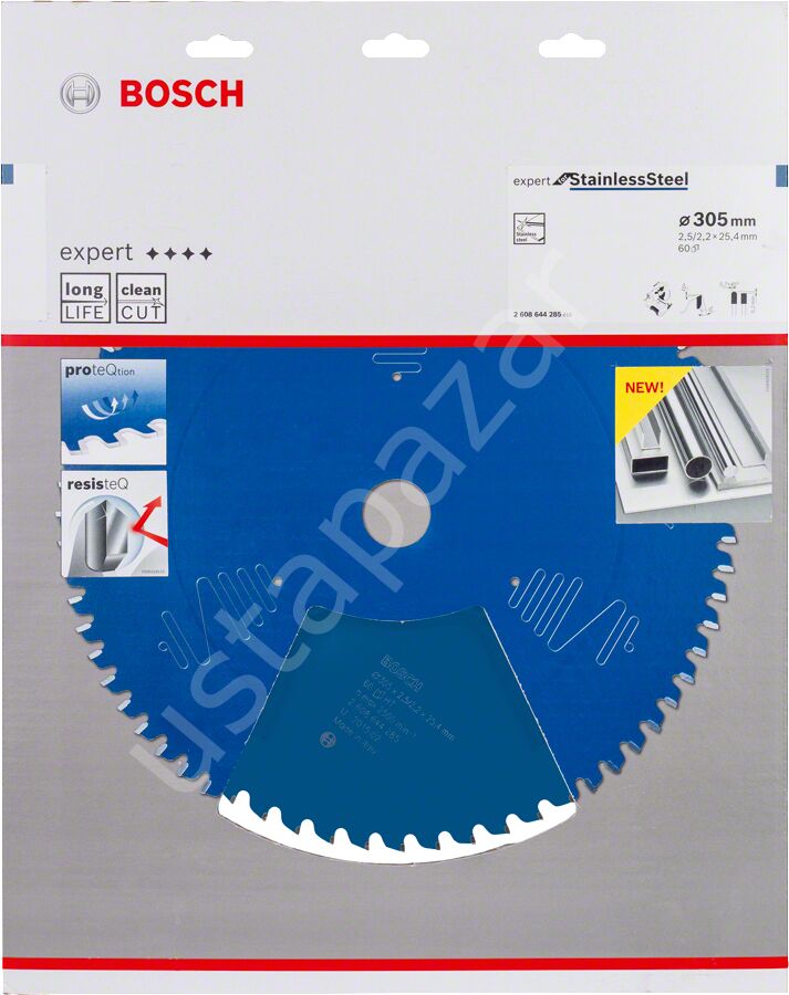 Bosch - Expert Serisi Paslanmaz Çelik için Daire Testere Bıçağı 305*25,4 mm 60 Diş 2608644285