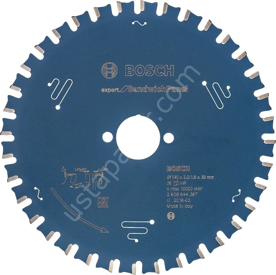 Bosch - Expert Serisi Sandviç Panel için Daire Testere Bıçağı 190*30 mm 36 Diş 2608644367