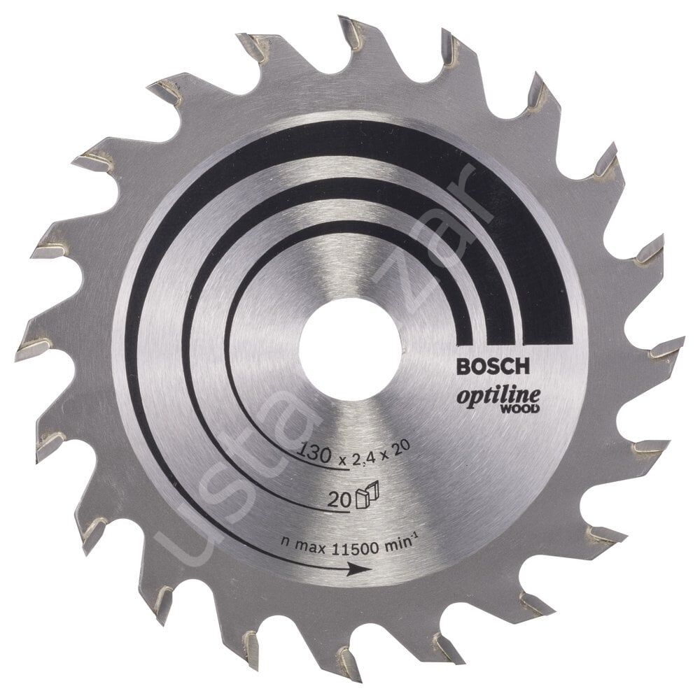 Bosch - Optiline Serisi Ahşap için Daire Testere Bıçağı 130*20/16 mm 20 Diş 2608640582