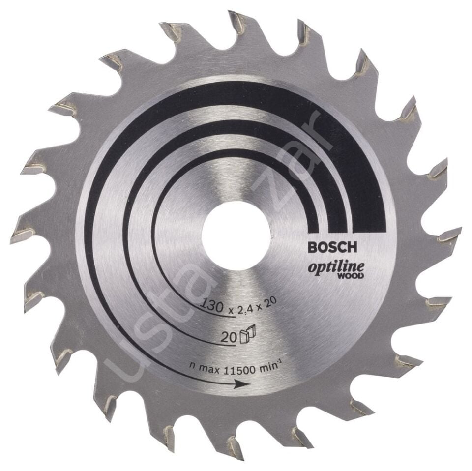 Bosch - Optiline Serisi Ahşap için Daire Testere Bıçağı 130*20/16 mm 20 Diş 2608640582