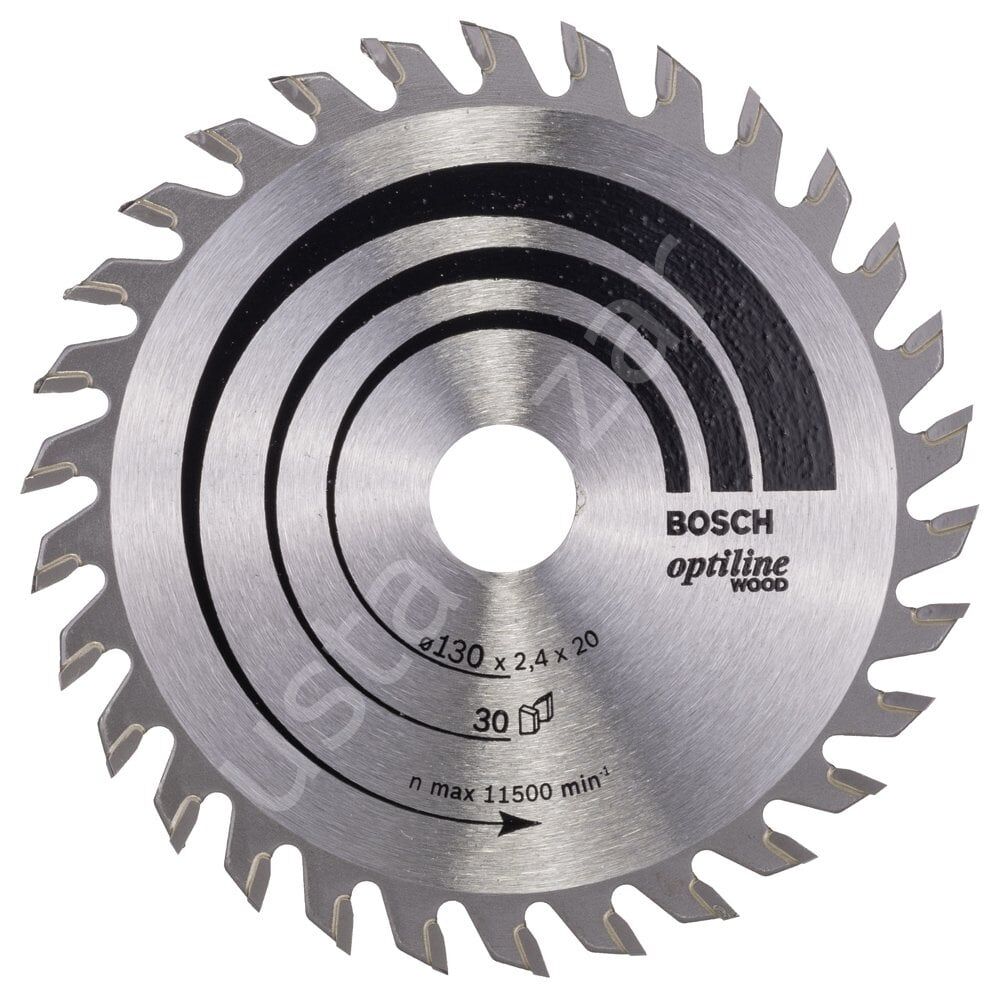 Bosch - Optiline Serisi Ahşap için Daire Testere Bıçağı 130*20/16 mm 30 Diş 2608640583