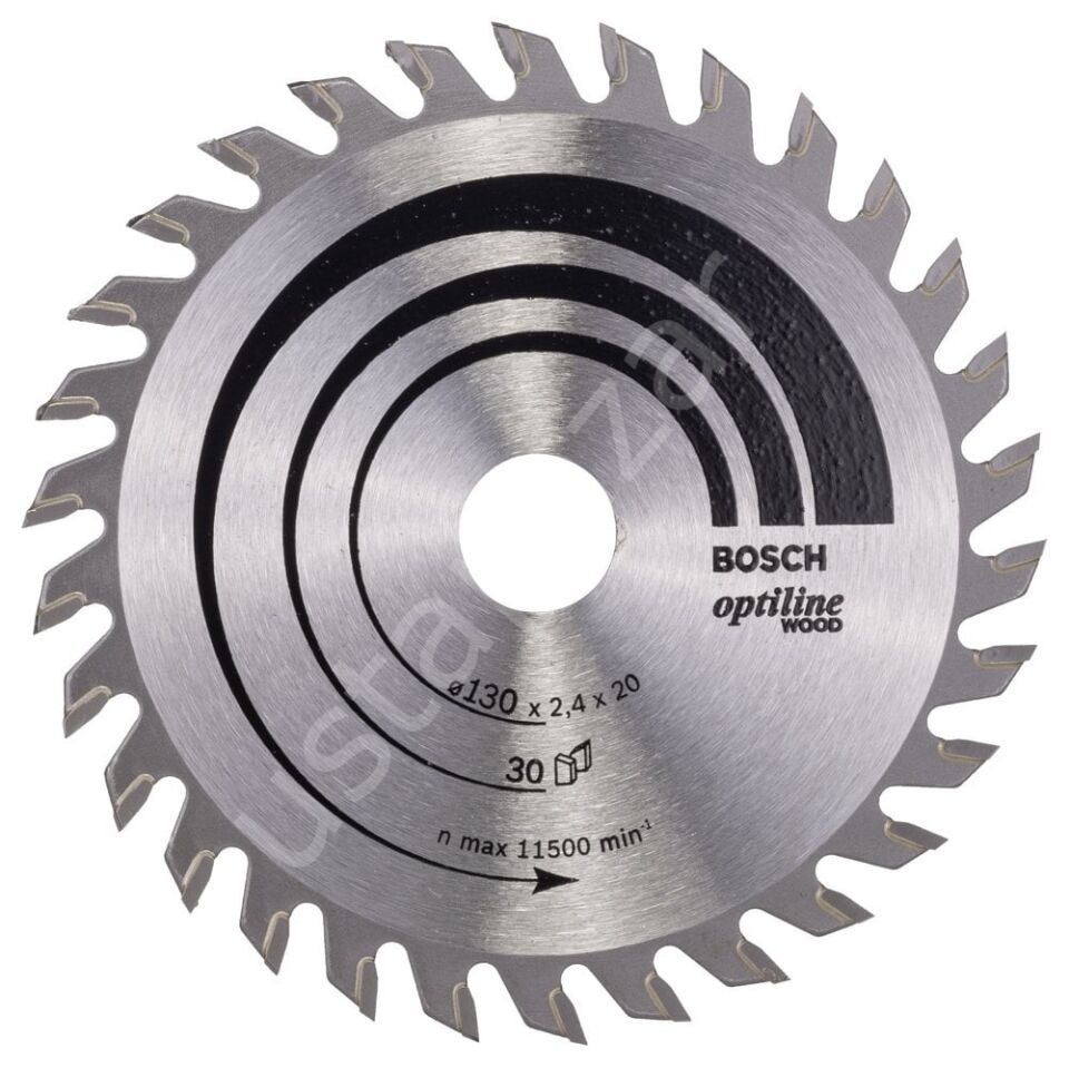 Bosch - Optiline Serisi Ahşap için Daire Testere Bıçağı 130*20/16 mm 30 Diş 2608640583