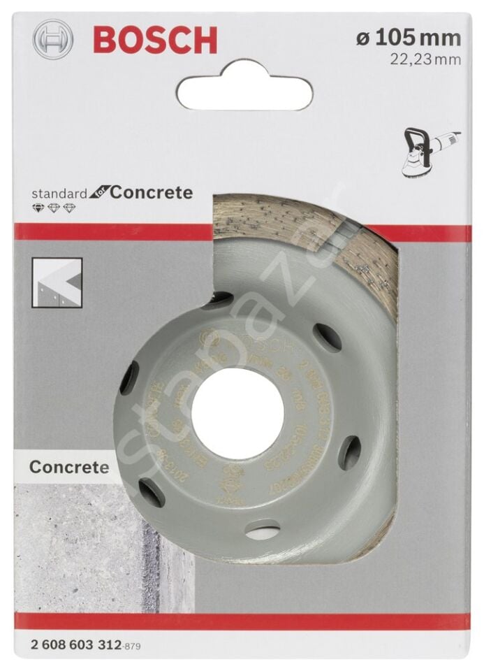 Bosch - Standard Seri Beton İçin Elmas Çanak Disk 105 mm 2608603312