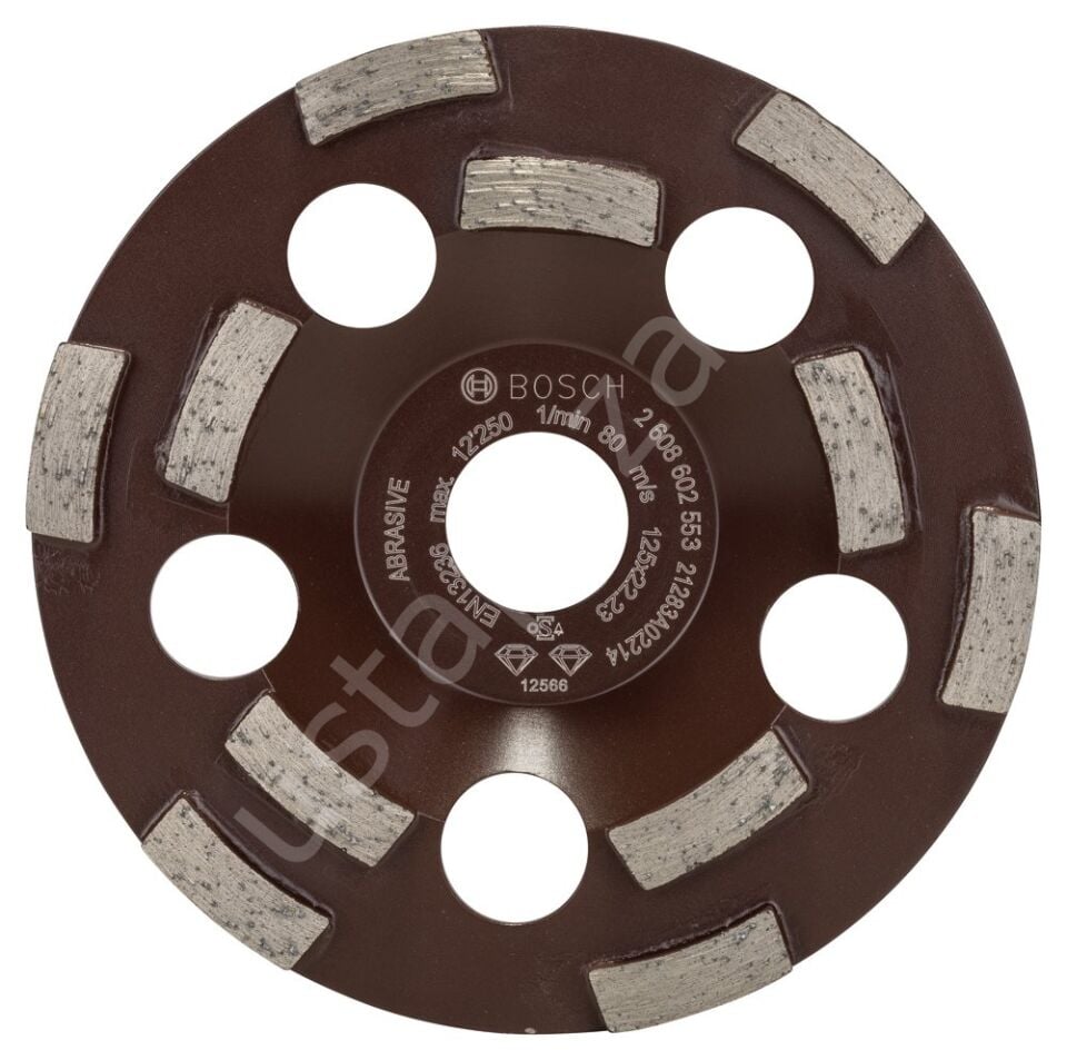 Bosch - Expert Serisi Aşındırıcı Malzemeler İçin Elmas Çanak Disk 125 mm 2608602553
