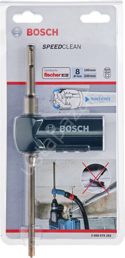 Bosch - SDS-Plus-9 Speed Clean Serisi Toz Atma Kanallı Kırıcı Delici Matkap Ucu 8*230 mm 2608579292