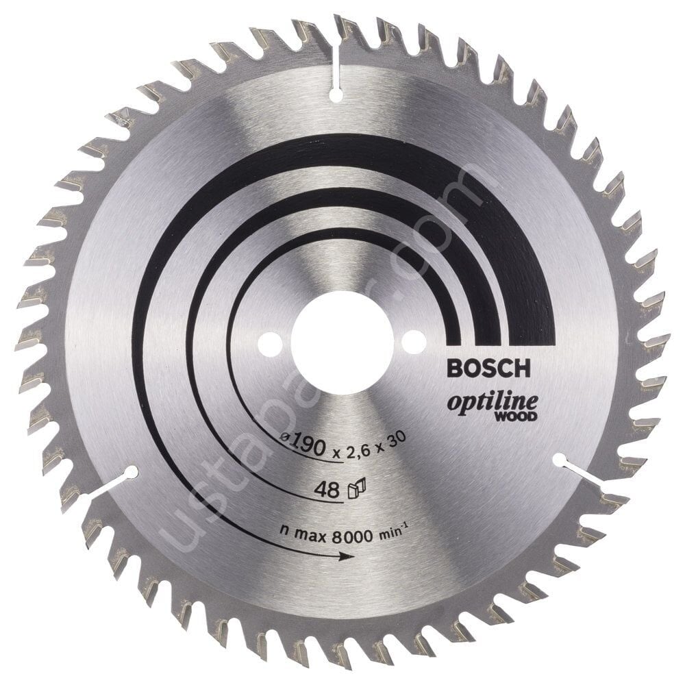 Bosch - Optiline Serisi Ahşap için Daire Testere Bıçağı 190*30 mm 48 Diş 2608640617