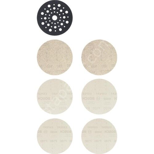 Bosch Expert M480 Başlangıç Kiti, Eksantrik Zımpara Makineleri Için, 125 mm 7 Parça