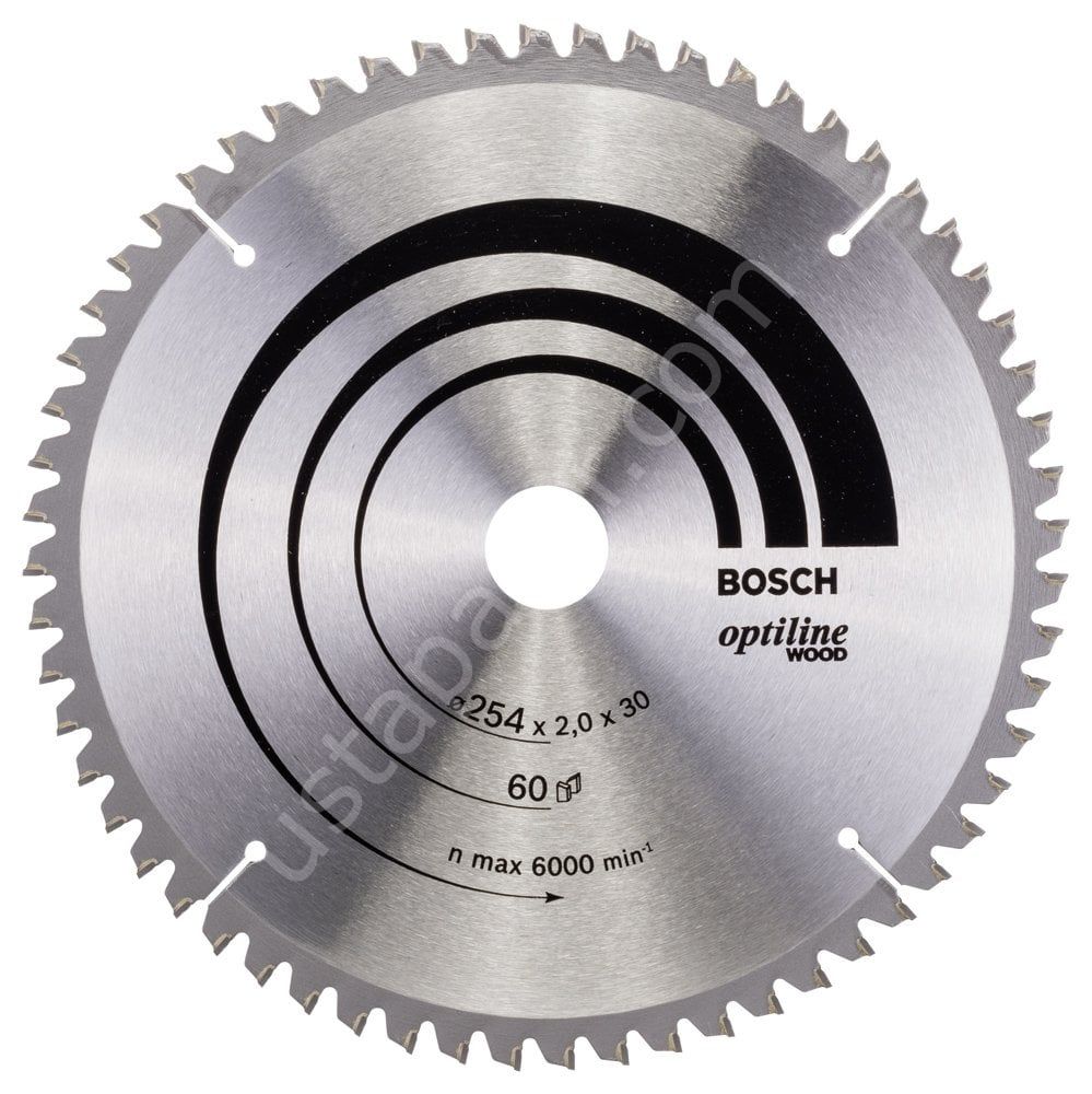 Bosch - Optiline Serisi Ahşap için Daire Testere Bıçağı 254*30 mm 60 Diş 2608640436