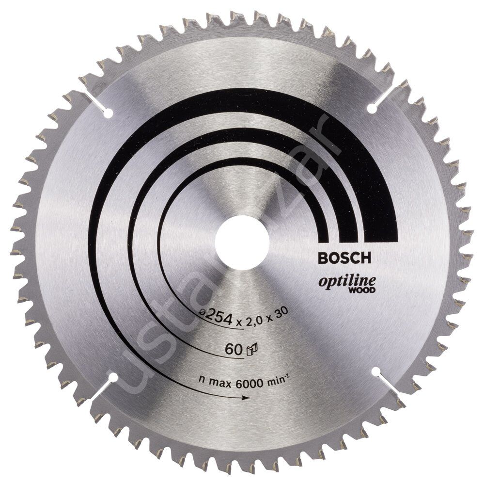 Bosch - Optiline Serisi Ahşap için Daire Testere Bıçağı 254*30 mm 60 Diş 2608640436